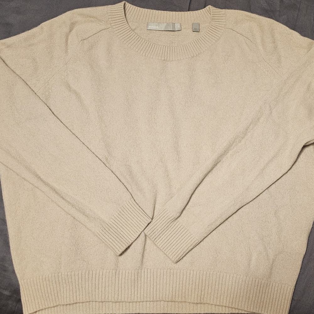 Vince Women's Beige Crewneck Sweater